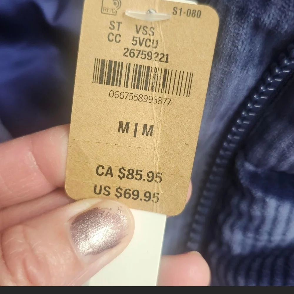 PINK Victoria's Secret Blue Corduroy Vest - Picture 3 of 5